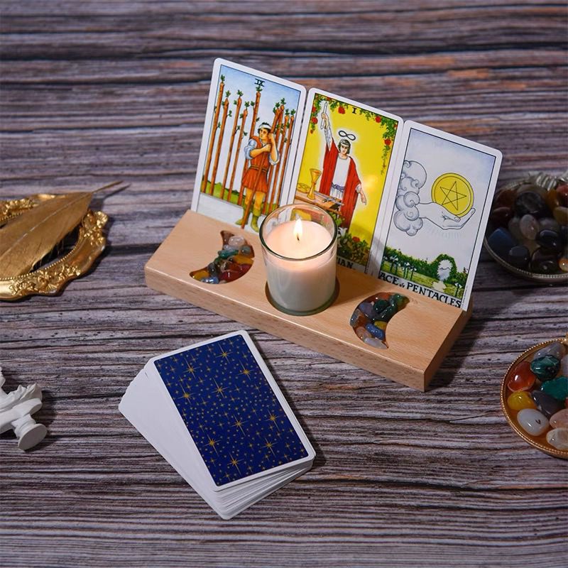 ไพ่ทาโร่ ไพ่ทาโร่ ไพ่ทาโร่ ไพ่ทาโร่ ไพ่ทาโร่ เล็กน้อย การแก้ไข เล่นสร้างสรรค์ทํานายชะตากรรมไพ่ทาโรต์ธรรมชาติเข้าสู่ระบบยึดไพ่ทาโรต์แท่นบูชาไม้การ์ดยึดคลาสสิกไพ่ทาโรต์ไพ่