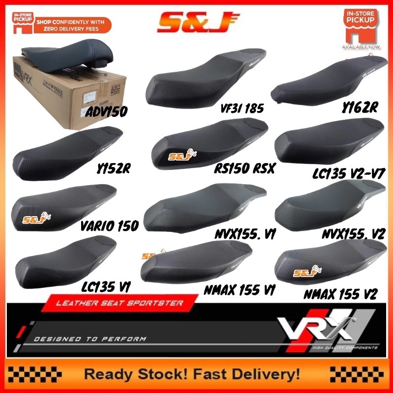 VRX RACING เบาะหนัง SPORTSTER LC135 LC V8 Y15 Y15ZR Y16 Y16ZR RS150 RSX VF3I NVX NMAX V1 V2 VARIO AD