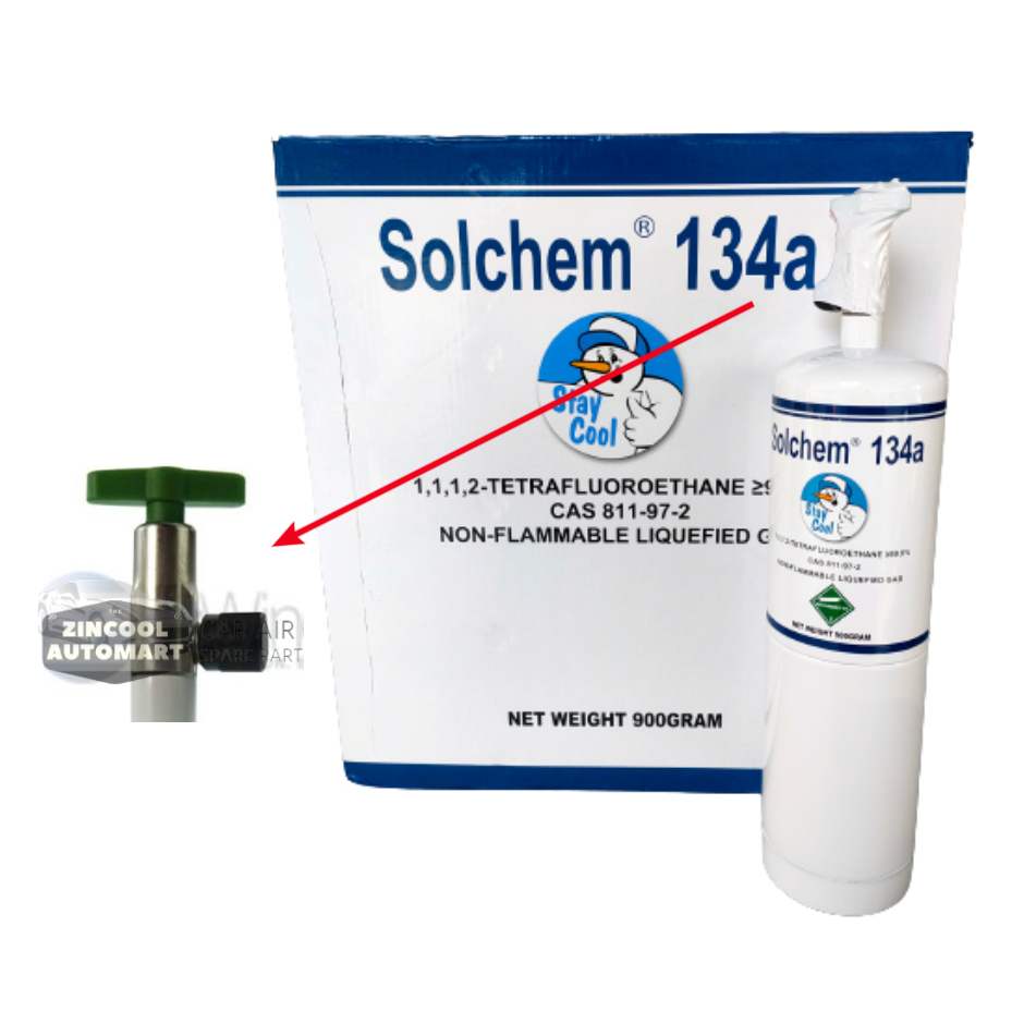 Solchem Refrigerant R134a แก๊สบริสุทธิ์สําหรับรถยนต์