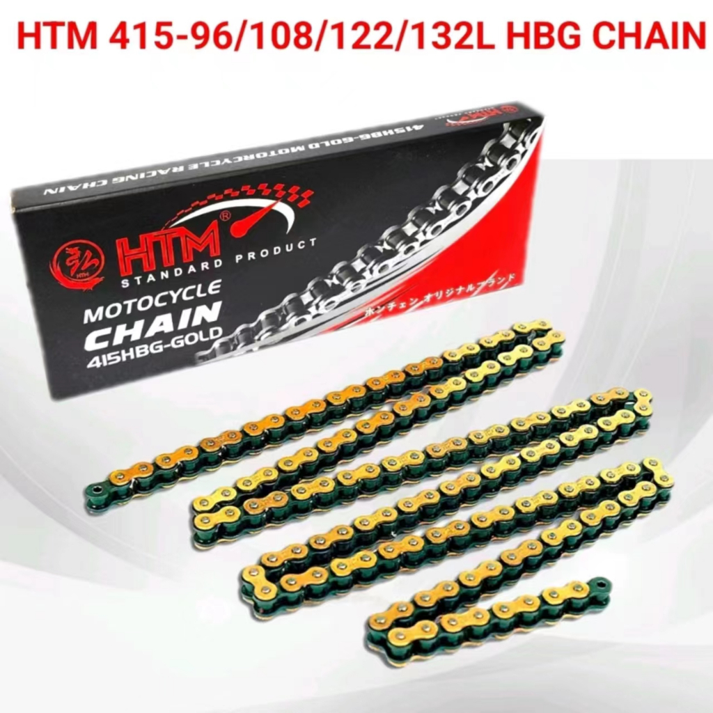 HTM 415HBG 96L 108L 122L 132L สําหรับ 415 SPROCKET ชุด EX5 DREAM DASH WAVE WAVE110 WAVE125 LC135 RXZ