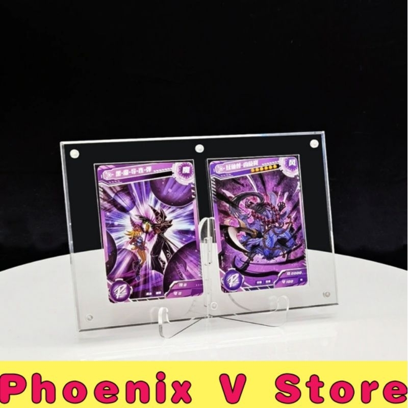MeeT Magnetic Display Case 2 Card Slot 35PT 61x88 65x90 Yugioh Anime Photo Card Pokemon Digimon One 