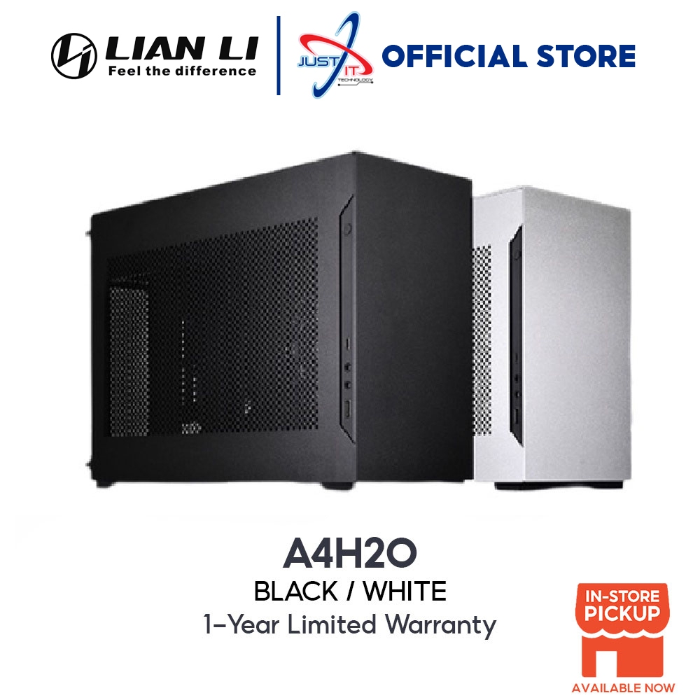 เคส LIAN LI A4-H2O ITX พร้อม PCI-E 4.0 (สีดํา/ขาว)