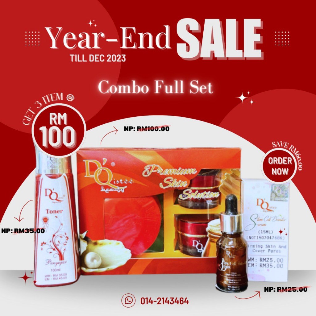 🔥(NOT120800---K) SET DQISTEE 4 IN 1 || AWET MUDA SEAWAL 7 ฮาริ🔥 วันโพสต์ !