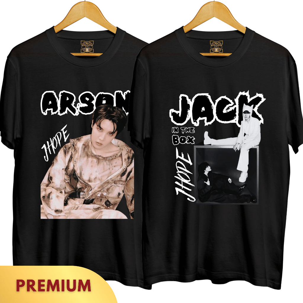 [J23-016] เสื้อยืดพรีเมี่ยม JHOPE JACK IN THE BOX ARSON UNISEX SHIRT