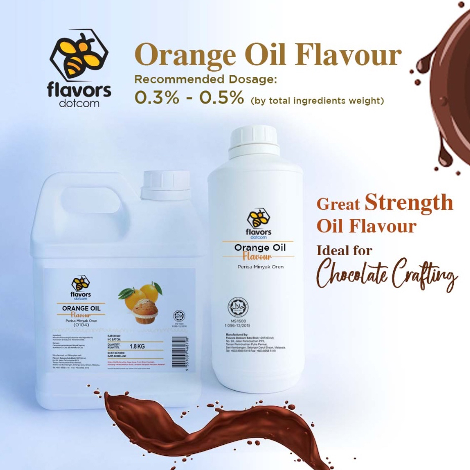 [HALAL] รส Dotcom Food Flavouring - น้ํามันส้ม Flavour