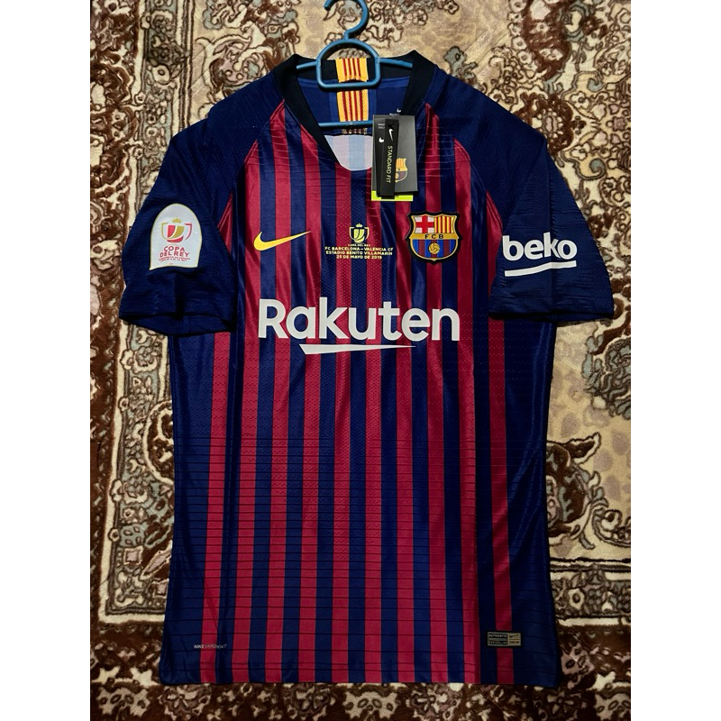 Barcelona home 2018 fullpatch final copa del rey