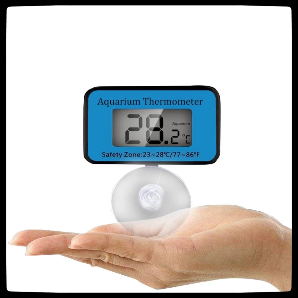 Aquarium LED Digital Thermometer Submersible pengukur suhu 屏显温度计