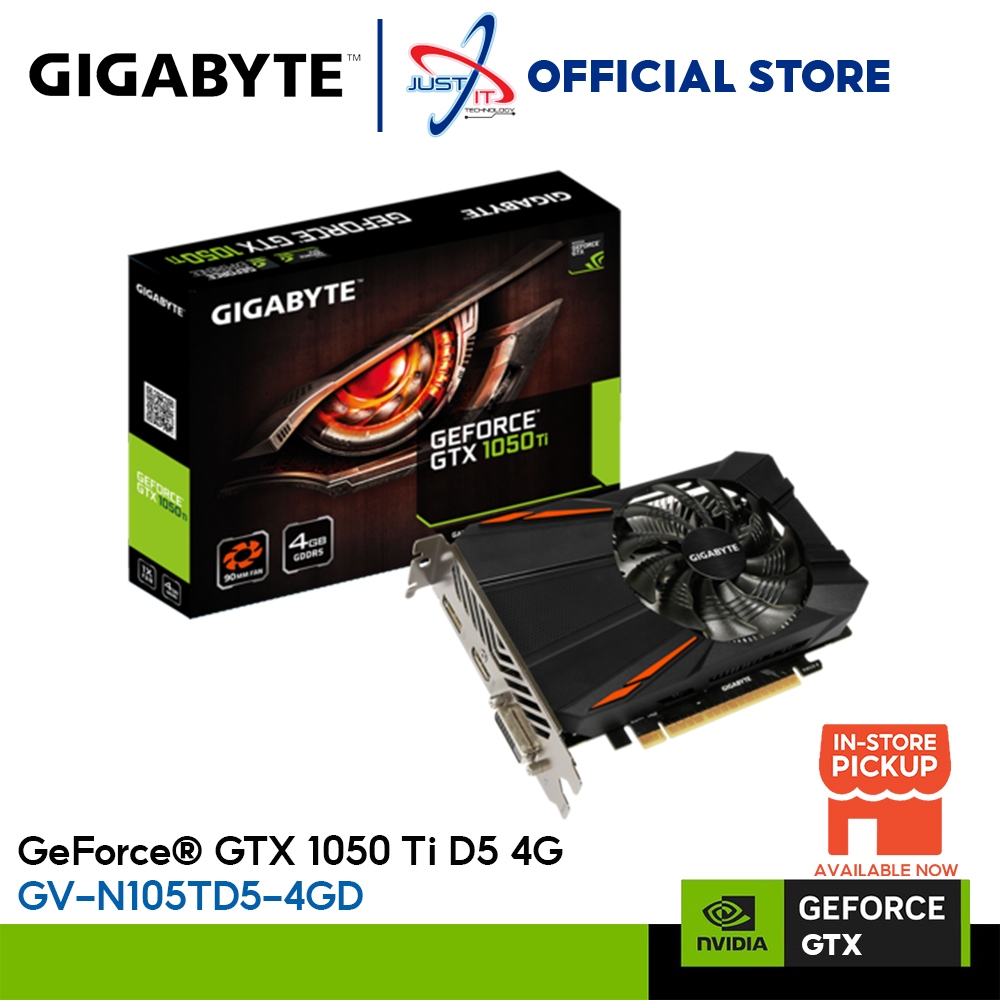 การ์ดจอ GIGABYTE GTX1050 TI 4GB DDR5 128BIT ( GV-N105TD5-4GD )
