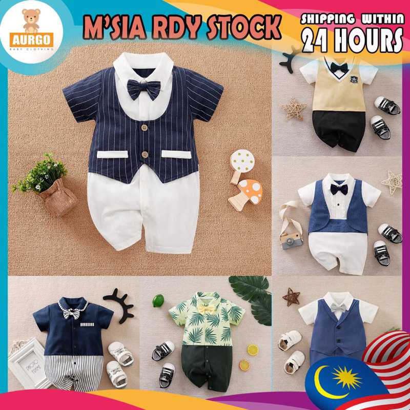 Local Boys ทารกแรกเกิดเด็กทารกเด็ก Romper สุภาพบุรุษบอดี้สูทชุดเสื้อผ้าเด็ก