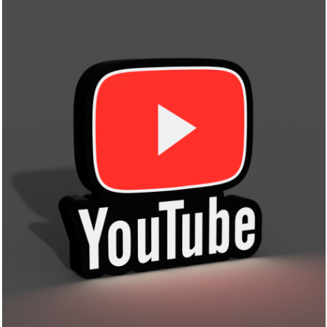 YOUTUBE กล่องไฟ LED USB (ขนาด 172mm x 166mm x 25mm)