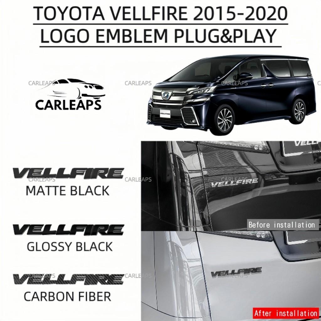 Carleaps Toyota vellfire agh30 2015-2020 โลโก้รถสัญลักษณ์อุปกรณ์เสริม pnp vellfire ใหม่ ah30 agh30