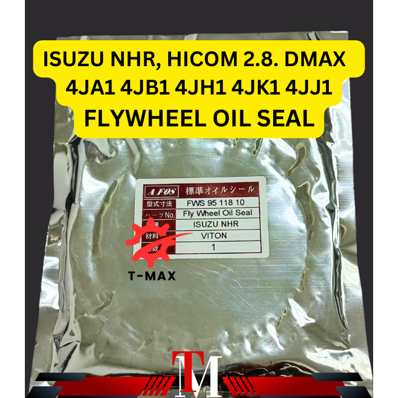 FLYWHEEL ซีลน้ํามัน VITON - TAIWAN ISUZU NHR NKR TROOPER V6 HICOM 2.8 D-MAX 4JA1 4JB1 4JJ1 4JH1 4JK1