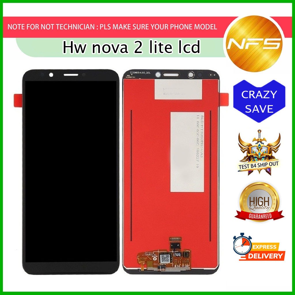 Nfs - หน้าจอแสดงผล LCD ดิจิทัล สัมผัสหน้าจอ สําหรับ Huawei Nova 2 Lite Y7 Prime 2018 Y7 Pro 2018 Honor 7C