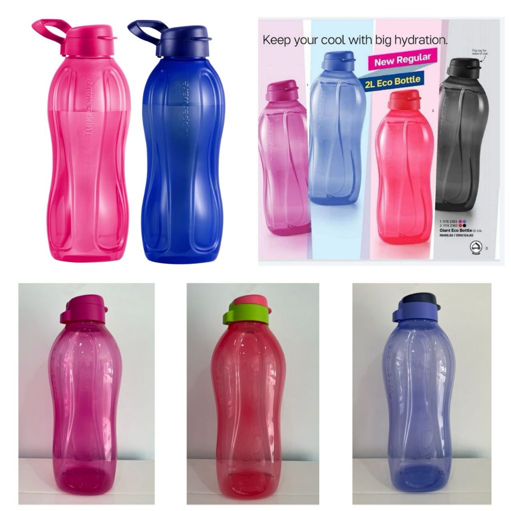 I2093* Tupperware Giant Eco Bottle 2L /Eco Bottle 2L / Botol Air BPA Free -