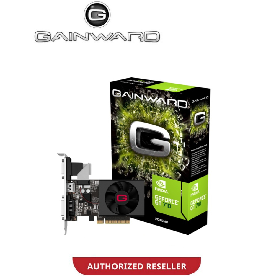 GAINWARD GT710 2GB DDR3 64BIT LP การ์ดกราฟิกป้องกันต่ํา GPU GT 710