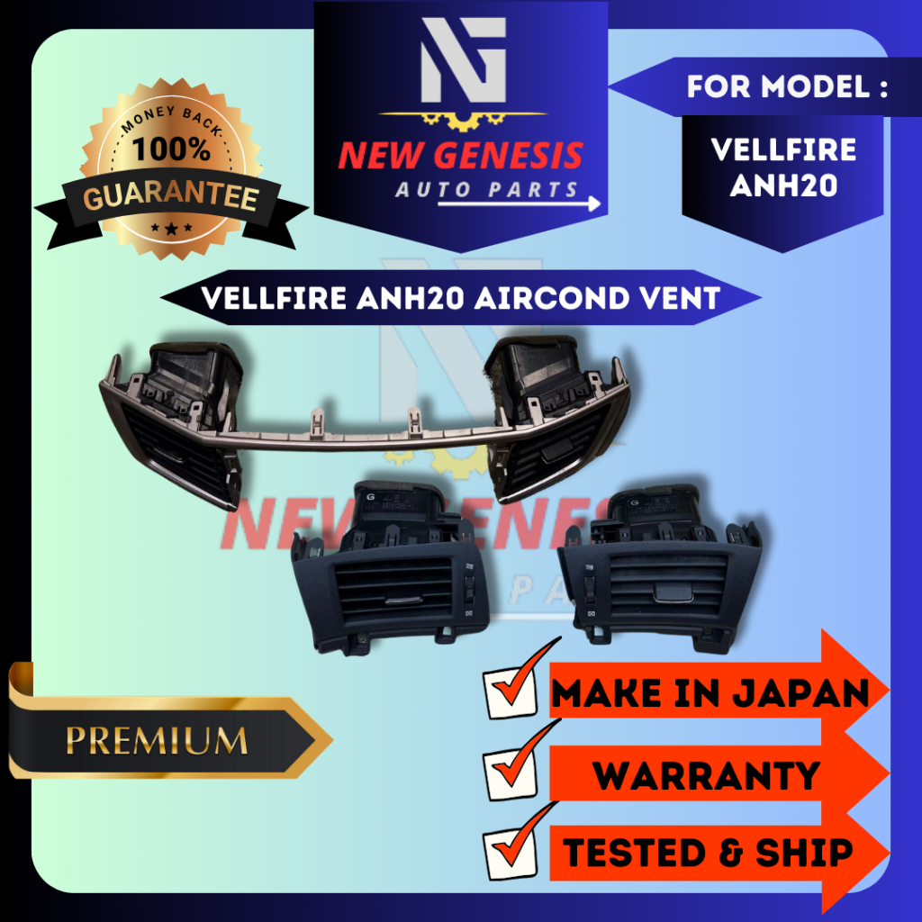 แผงช่องลม Toyota Vellfire Aircond ANH20 GGH20