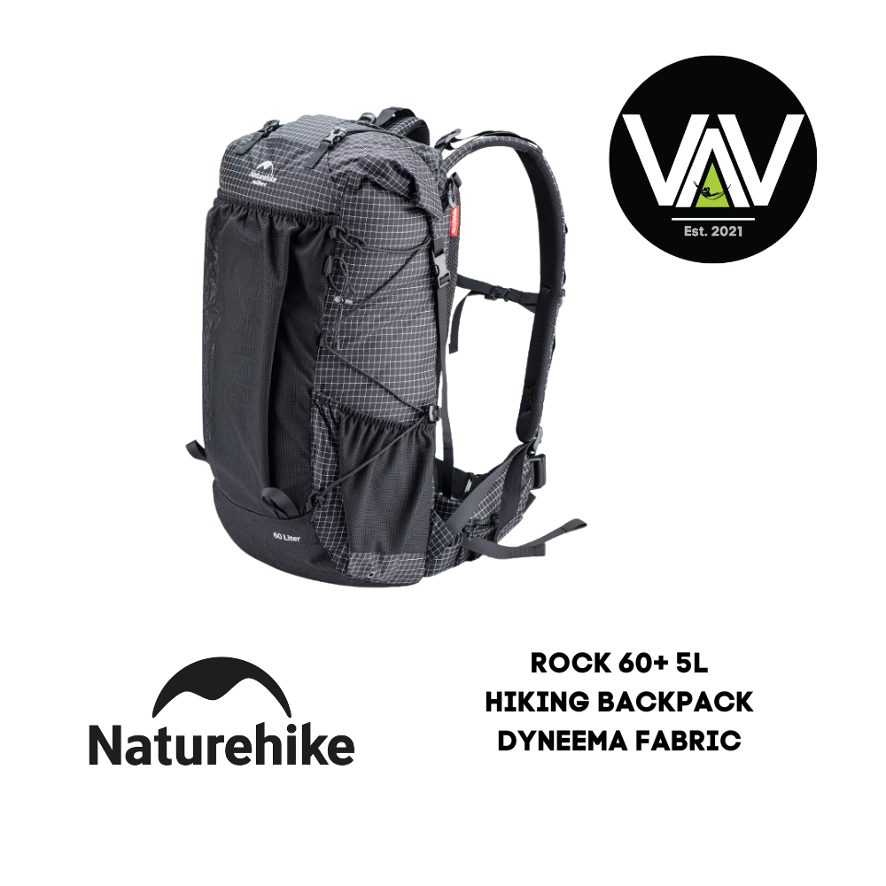 NATUREHIKE Rock Hiking Dyneema Backpack 40L + 5L / 60L + 5L - ความจุขนาดใหญ่ / น้ําหนักเบา