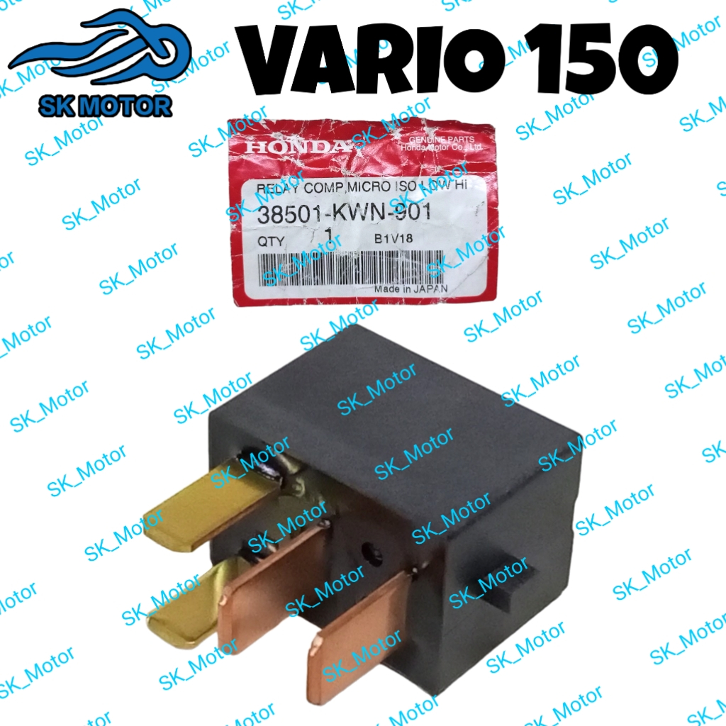 Honda VARIO 150 Power Relay Assy Comp 38501-KWN-901 38502-K59-A11
