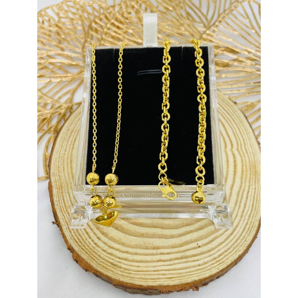 BANGKOK GOLD SET CHOCKER & BRACELET
