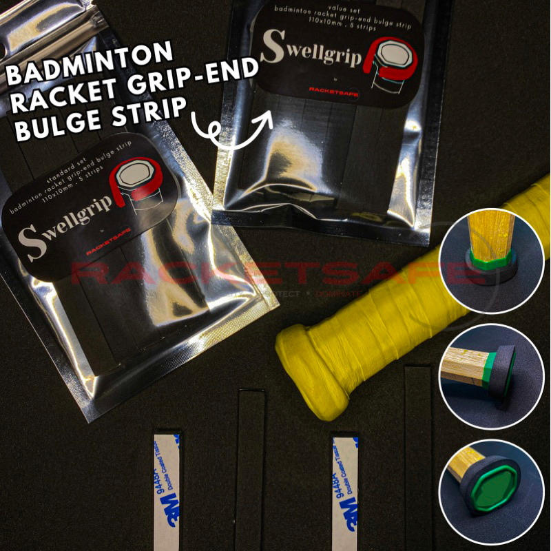 [5,8 ชิ ้ น ] Swellgrip แร ็ กเก ็ ต grip-End Bulge Strip Racketsafe-Racket grip-grip แบดมินตัน-towel grip-yonex overgrip-badminton