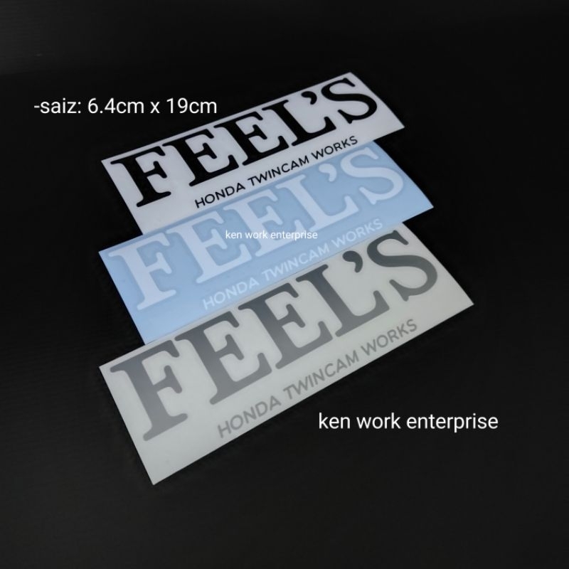 สติ๊กเกอร์ สติ๊กเกอร์ติดรถ Honda twincam ของรู้สึก 0034 อุปกรณ์เสริม