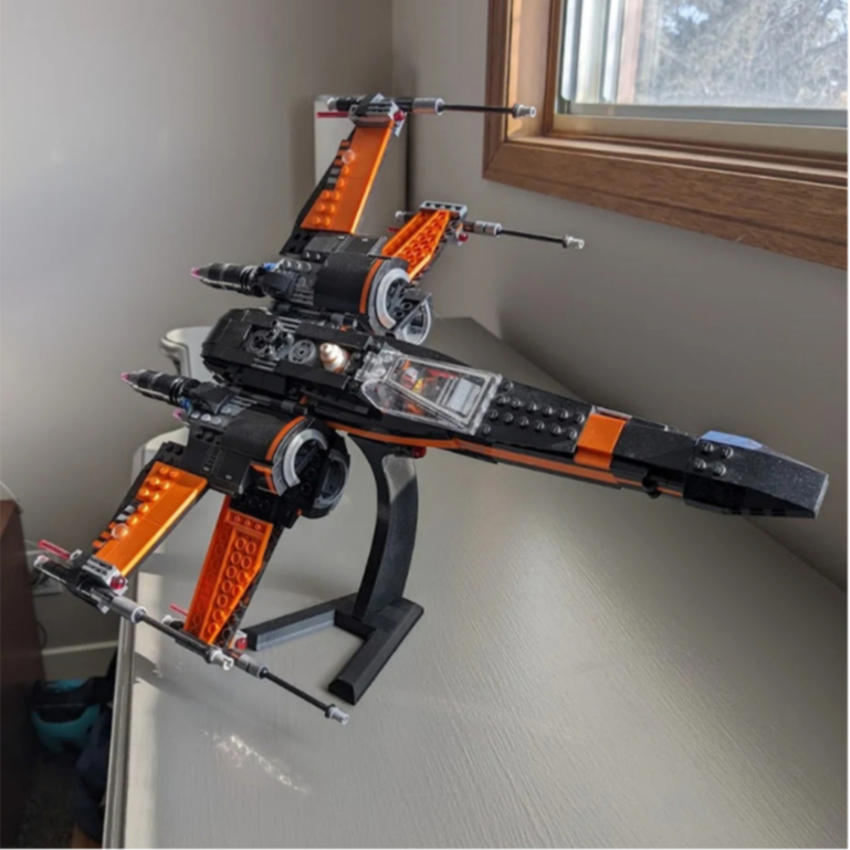 ขาตั้ง LEGO X Wing 75102 แบบขยาย, ขาตั้งจอแสดงผล, ขายึด Lego Display