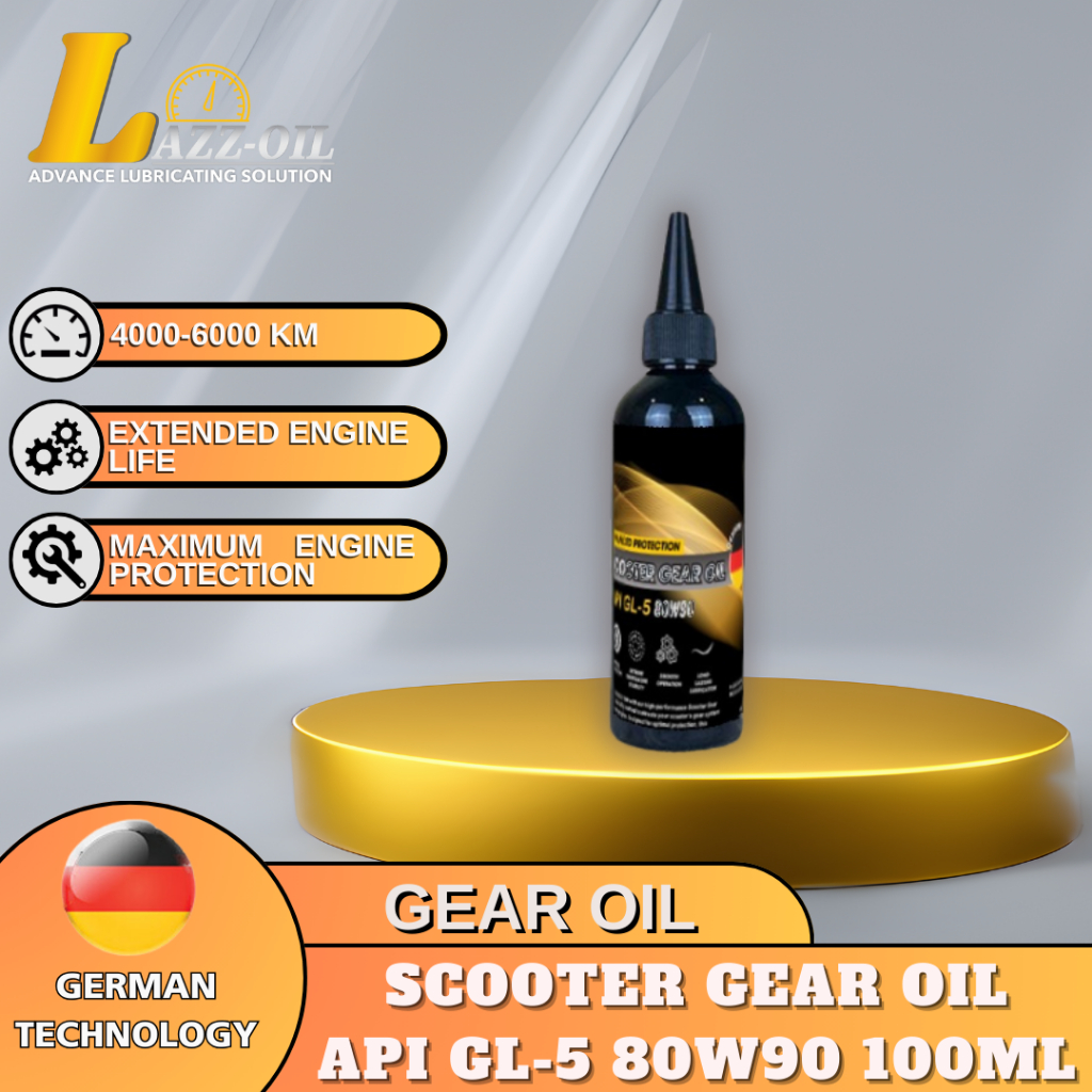 LAZZOIL SCOOTER GEAR OIL API GL-5 80W90 100ML