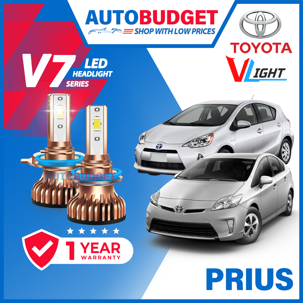 Super Bright TOYOTA Prius C V7 VLight Premium LED ไฟหน้ารถไฟหน้า H11 Lampu LED 55W