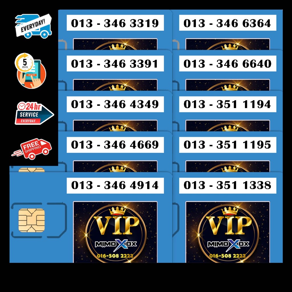 [CA1]♕VIP NUMBER♕ Celcom Xpax New Prepaid Sim Card Unlimited Internet Unlimited Call to All Network📞