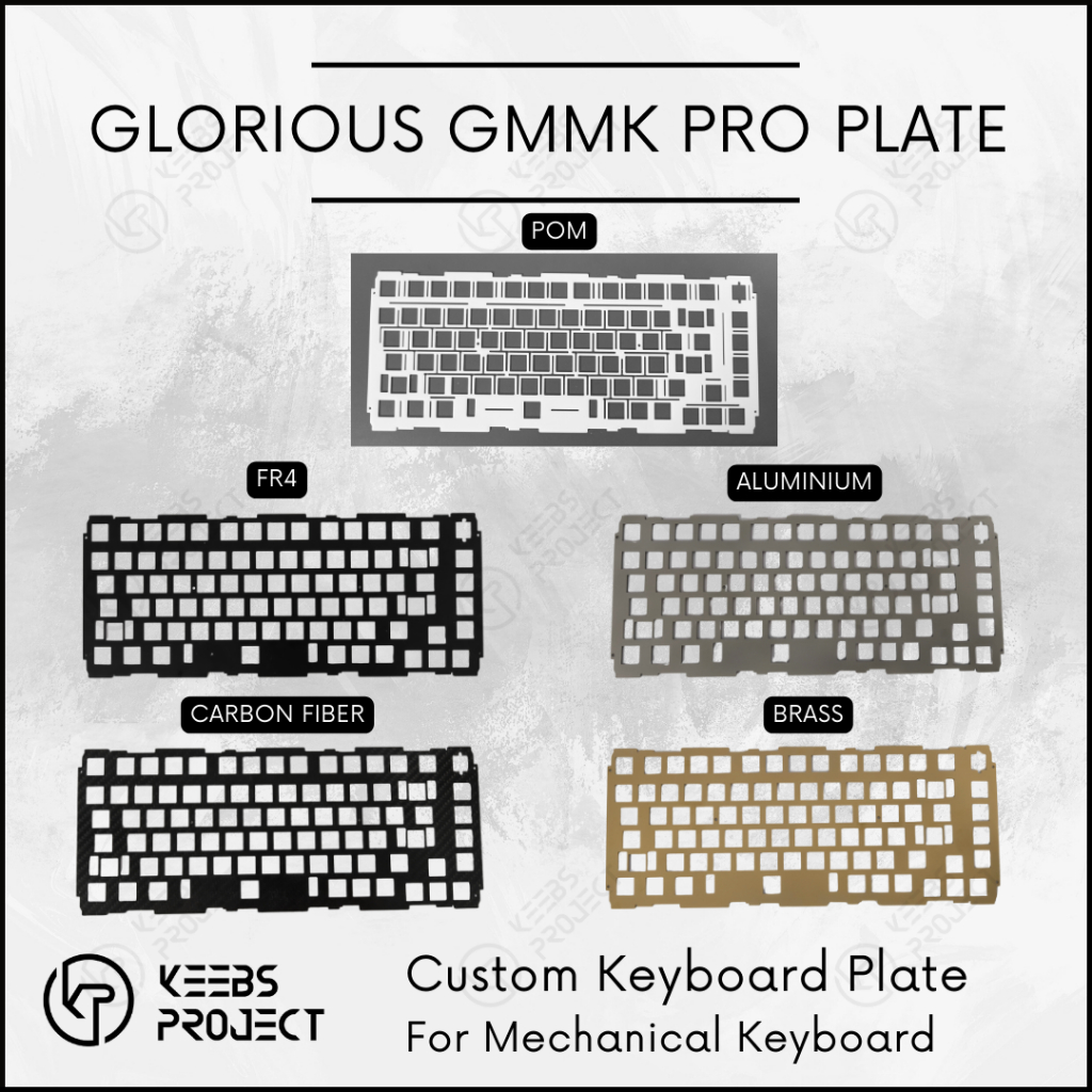 FR4 / POM / CARBON FIBER / BRASS / แผ่น ALUMINIUM สําหรับ Monsgeek M1 Keychron Q1 GMMK Pro GMK67 คีย