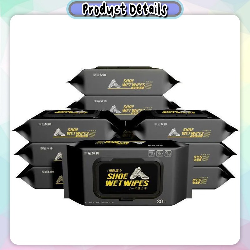 ทําความสะอาดรองเท้าทิชชู่เปียก Quick Wipes รองเท้าผ้าใบ Care รองเท้าทําความสะอาด Solution