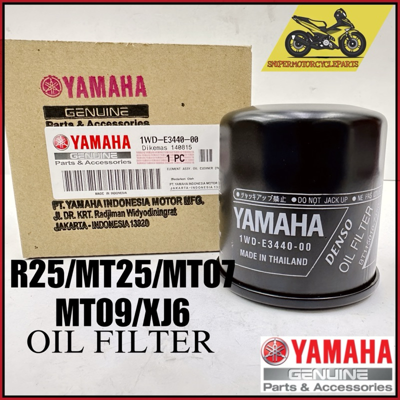 R25 R1 R6 XJ6 MT07 MT09 กรองน้ํามัน 4T FILTER 1WD-E3400 YAMAHA