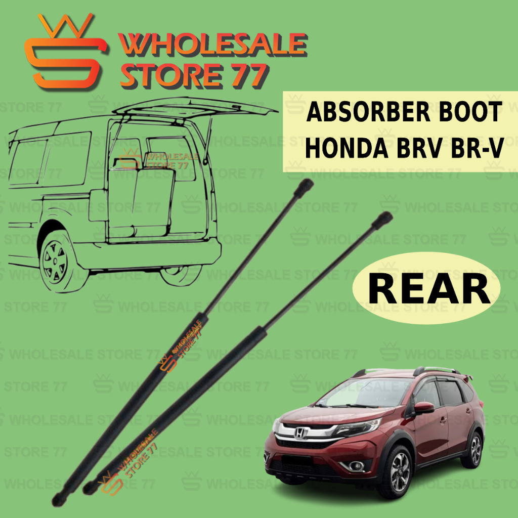 Honda BRV BR-V ด้านหลัง Bonnet Damper โช้คอัพหลัง Boot Shock Strut แก๊สสปริงชุดหาง Shock ABS-R-107