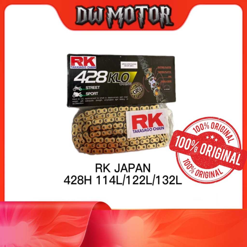RK KLO ERO ORING CHAIN 428H 132L 122L 114L Y15 V1 V2 Y16 RSX150 RS150 SYM VF3i 185 LC135 V8 Fi EX5 D