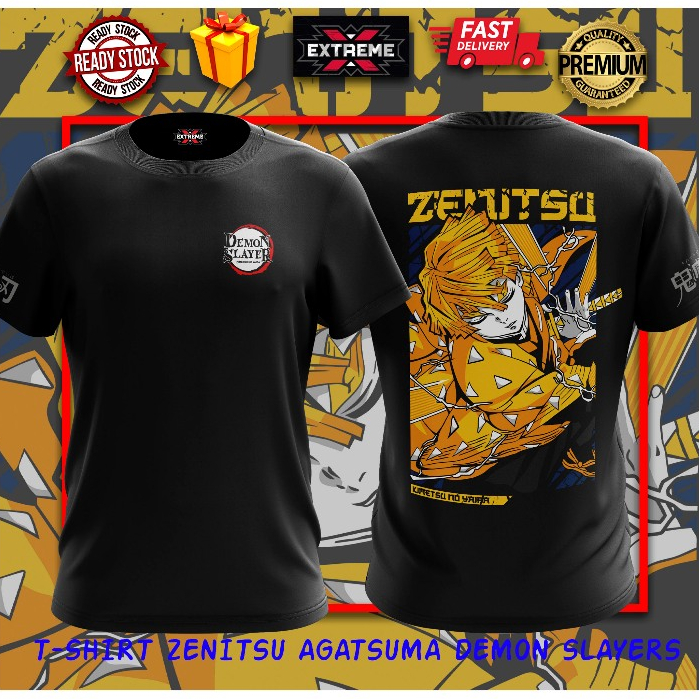 เสื้อยืด ZENITSU AGATSUMA DEMON.SLAYERS Design By Extreme