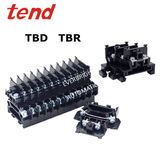 Tend TBR-10 TBR-20 ชั้นเดียว TBD-10 TBD-20 สองชั้น 10A 20A ชุด Cassette Assembly Din Rail Terminal B