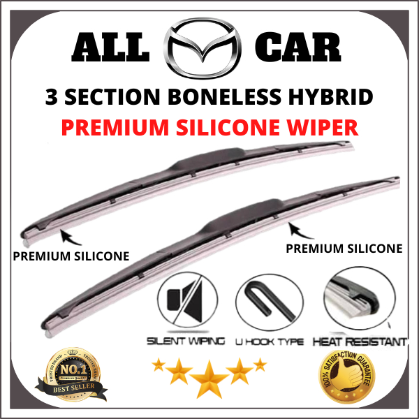 MAZDA PREMIUM SILICONE WIPER สําหรับ MAZDA 2/3/5/6/RX8 MX5 CX9 CX8 CX5 BT50