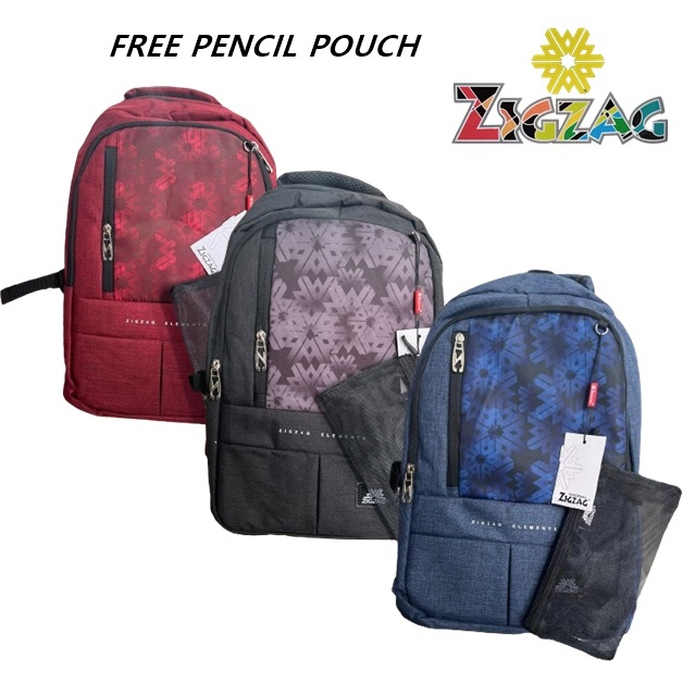 ZIGZAG 8036 Series Backpack (ใหม่ 2024) หรือ Beg Sekolah Jenama ZIGZAG Terbaru 2024