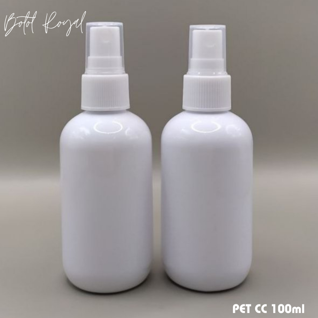 ขวดสเปรย์พลาสติกสีขาวน่ารัก 100ml PET CC 100B