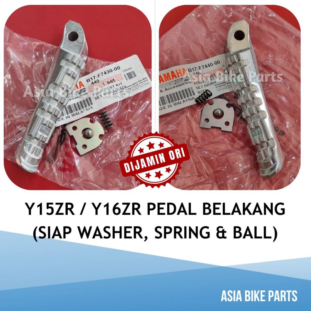 Yamaha Y15ZR V1 V2 / Y16ZR V1 V2 พักเท้าหลัง Assy เหยียบ Pemijak Belakang - B17-F74430-00 / B17-F744