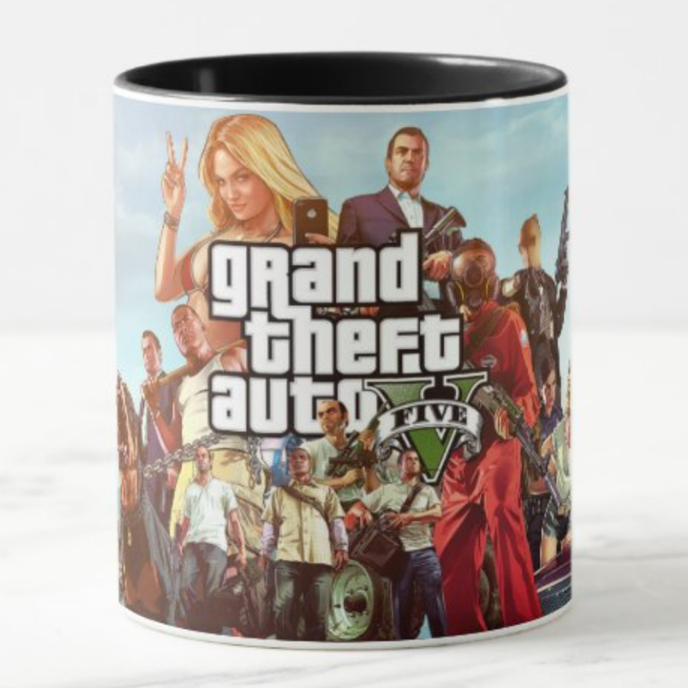 GRAND THEFT AUTO GTA V เกม PS 4 PS 5 GTA 5 เซรามิคแก้วบ้านห้องครัว DECOR OFFICE ของเล่นเด็ก