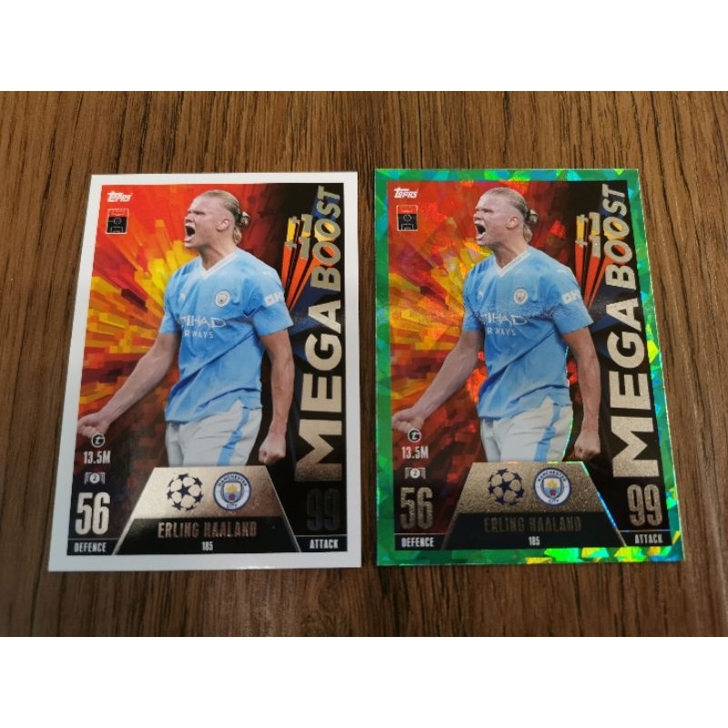 Topps Match Attax Extra 2023/24 Erling Haaland Mega Boost การ์ด