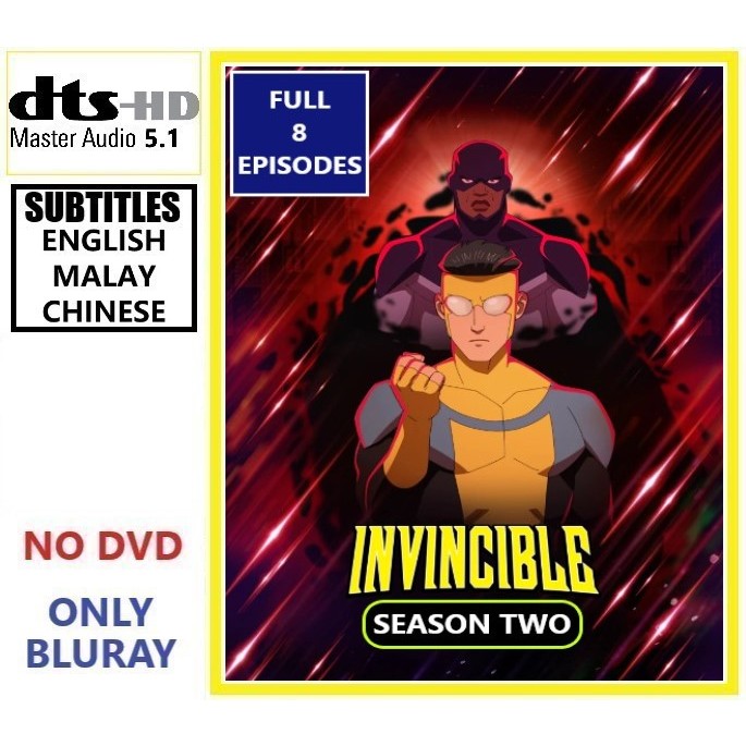 I2D11 Invincible Season 2 (2023) [8 EPISODES] (2 แผ่น) Animation Action Adventure