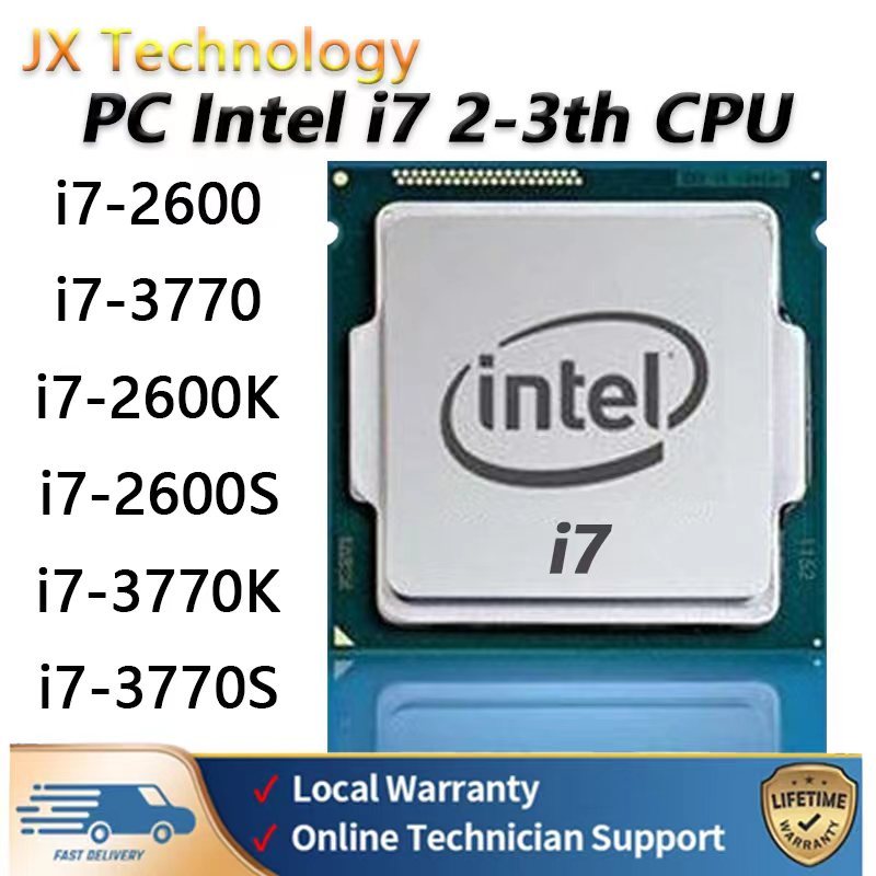 Pc Intel Core i7 2600 3770 2600K 2600S 3770K 3770S CPU Desktop Gen โปรเซสเซอร์ <Used>