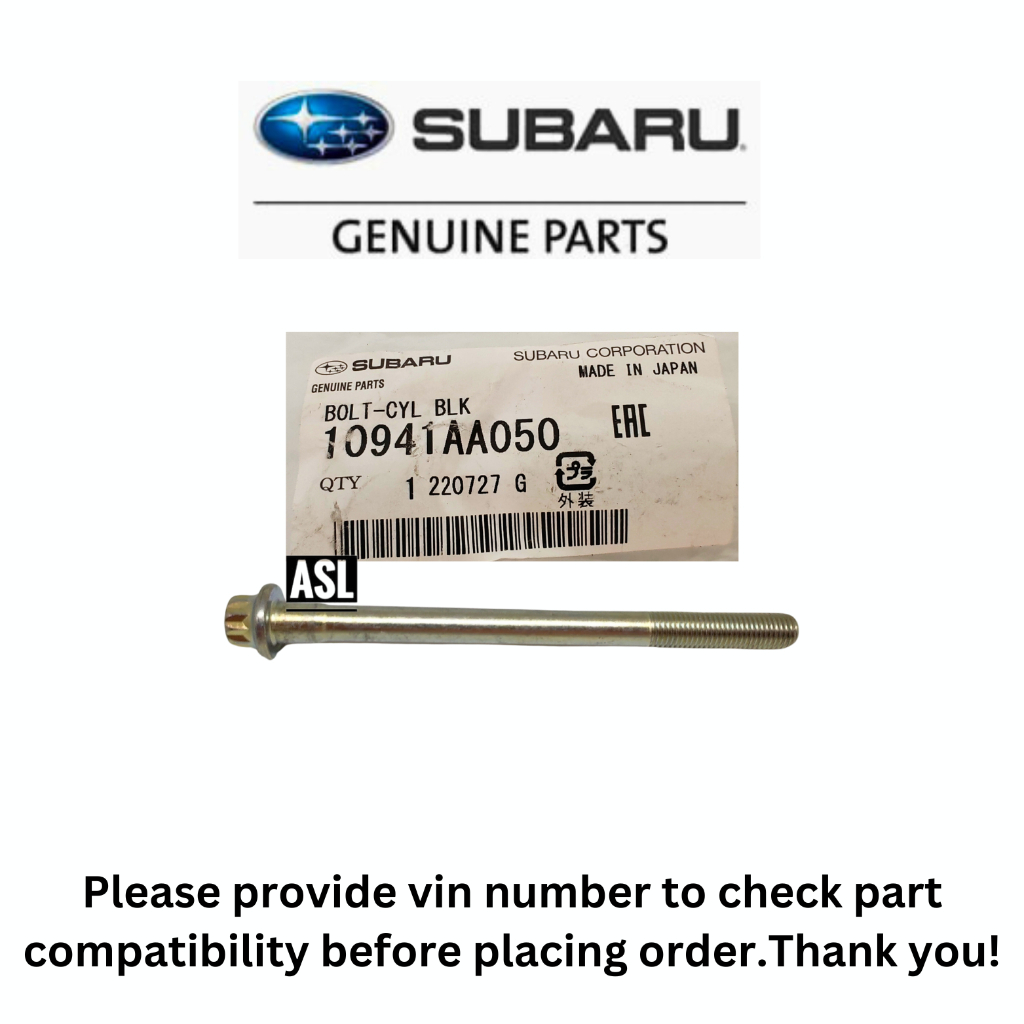 Subaru บล็อกกระบอก Bolt FA20 FB16 FB20 FB25 10941AA050