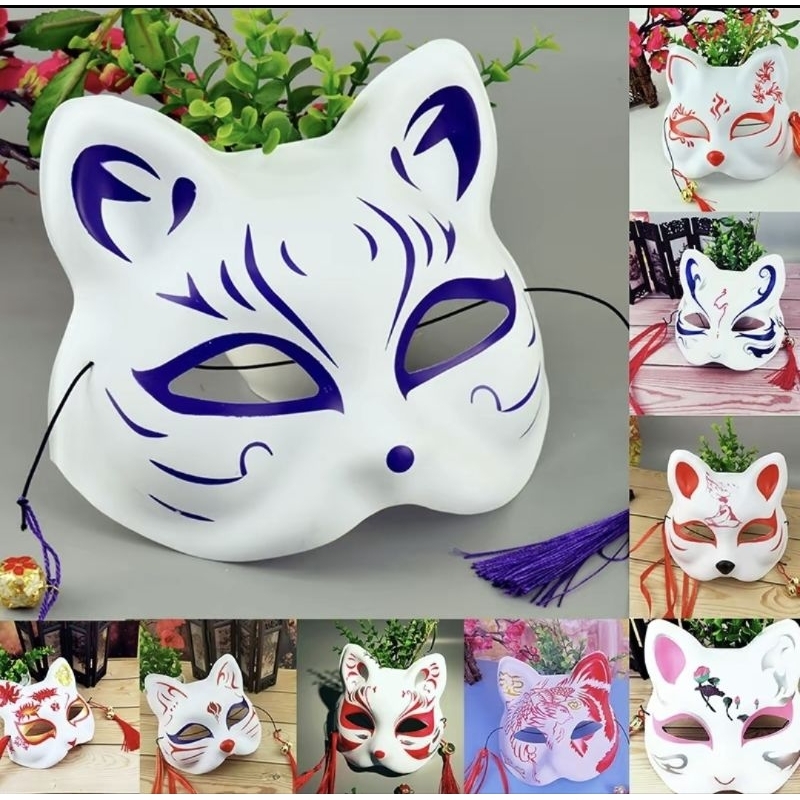 27design MWP หน้ากากจิ้งจอกครึ่งหน้าคอสเพลย์ tiktok