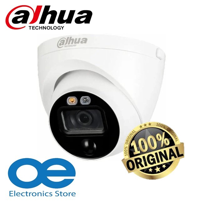 DAHUA HAC-ME1200E-LED Analog 2MP 1080P Fix 3.6MM HDCVI IR Active Deterrence Dome Camera CCTV