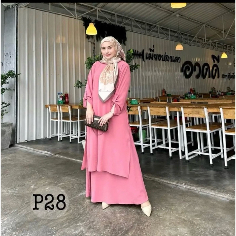 New Suit Bella Set Muslimah Plain Ironless Labuh Wanita Clothing