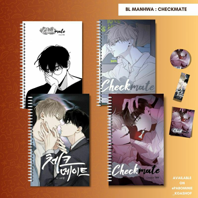 [BL MANHWA ] CHECKMATE ชุดโน๊ตบุ๊ค BADDGE BOOOMARK MINI POSTER FANMADE