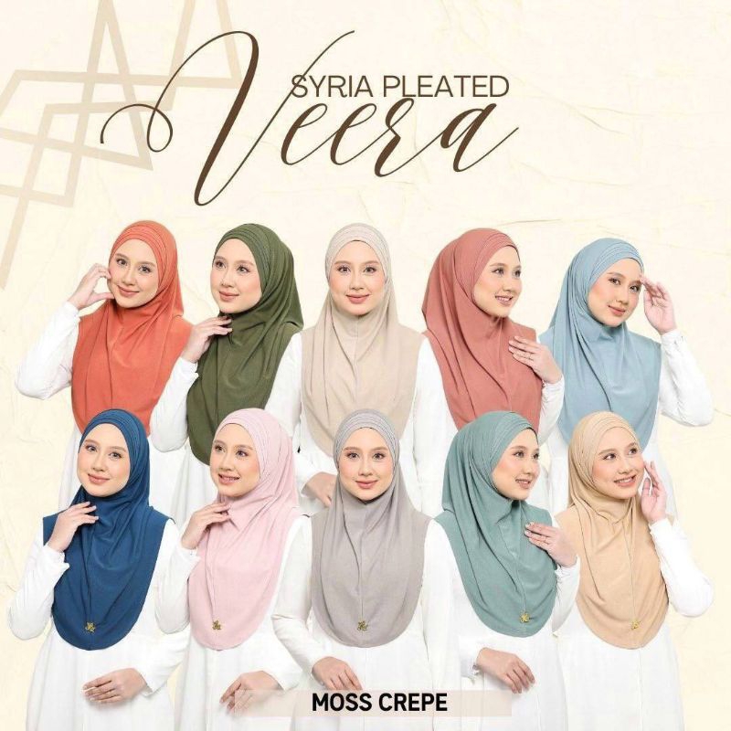 TUDUNG VEERA SIRIA จีบพรีเมี่ยม MOSSCREPE